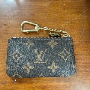 Monogram coin pouch/keychain